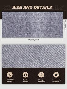 1 almohadilla para rascar para gatos, almohadilla autoadhesiva para rascar para gatos, 78,7 x 15,8 pulgadas, tablero para rascar para gatos trepadores, almohadilla protectora para sofá para evitar que los gatos arañen, adecuada para sofás, paredes y muebles - Multicolor - Ver 13