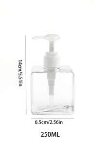 1 chai bơm có thể nạp lại để đựng nước rửa tay, nước rửa chén, nước giặt, dầu gội, sữa tắm, sữa rửa mặt, kem dưỡng da, tiện lợi khi đi du lịch, đơn giản khi sử dụng tại nhà - Trong sáng - Xem 10