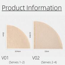 40pc Hand Brewed Coffee Filter Paper, Cone-Shaped Original Wood Pulp Funnel American Coffee Machine Drip Filter Paper 1-2/2-4 Servings Per Person