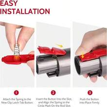Cleaner Head Clip Latch Tab Button For Dyson V7 V8 V10 V11 V15 Vacuum Cleaner, Replacement Parts Button With Spring