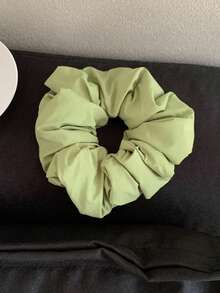 1 pièce Chouchou crème moelleux pour femmes, attache-cheveux en forme de donut, support de queue de cheval, design doux et simple, polyvalent, convient pour un usage quotidien, élastiques à chouchou, accessoires capillaires, pièce de tête