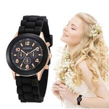 1pc/Set Cute & Fresh Macaron Color Silicone Quartz Watch, Suitable For Birthday Gifts, Halloween Gifts, Etc.