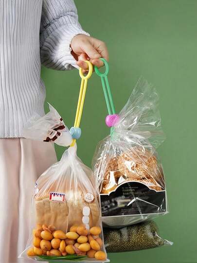 3/6PCS Reusable Adjustable Silicone Random Color Bag Clips Sealer Closures For Kitchen Pantry Organization Storage Home Essentials Kitchen Gadgets Sealing Tool Multipurpose Household Supplies