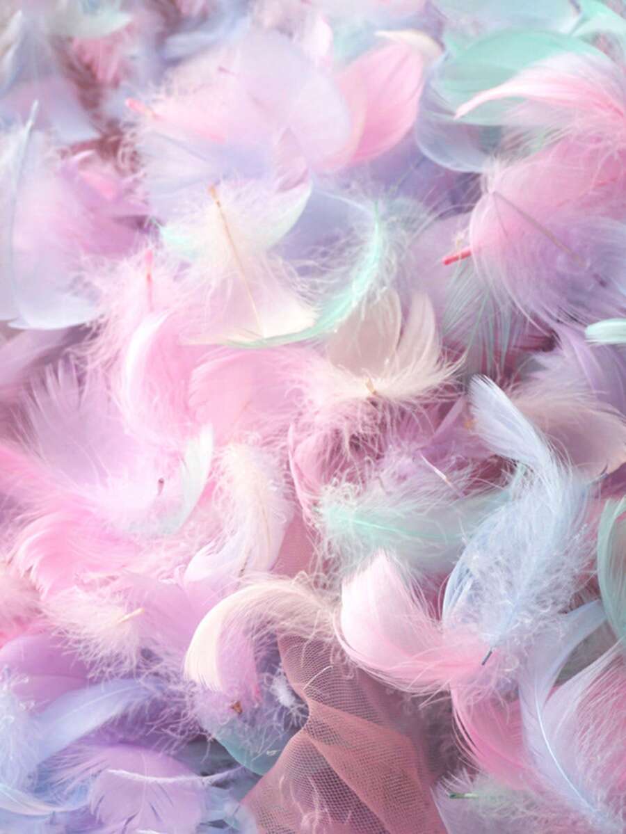 Colorful Feathers For DIYCrafting, Soft Native FeathersAccessories For PartyDecorations,FeatherMask,Windbell AndEarrings(100PCS)