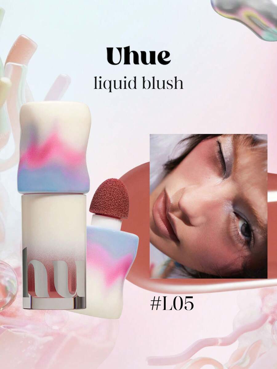 Uhue 4.5ml/0.15 Fl Oz Liquid Blush L05, Lightweight Creamy Formula, Easy To Apply And Blend, Creates Natural Radiant Flush, Long-Lasting And Smudge-Proof, Suitable For All Skin Types - L05 - 查看 1