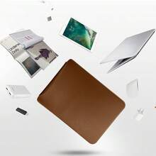 1 Pc Laptop Bag Compatible With 11-16 Inch Apple Laptops, HP, Chromebook Surface Multi Functional Storage Inner Bag, IPad Computer Mouse Pad Integrated Inner Bag - Coffee Brown - View 5