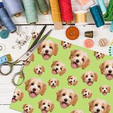 Personalized Fun Photo Wrapping Paper, Customized Face Gift Wrapping Paper, Multiple Colors Available, Birthday Wrapping Paper, Anniversary Wrapping Paper, Your Photo Wrapping Roll,Party Top - Multicolor - View 5