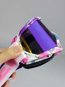 1 Peça Óculos de Esqui Outdoor à Prova de Vento, Óculos de Neve MOTO, Óculos de Ciclismo Outdoor, Óculos de Esqui à Prova de Vento