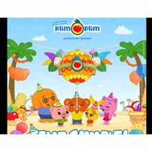 Plim Plim Birthday Party Backdrop For Photography Background Birthday Decor