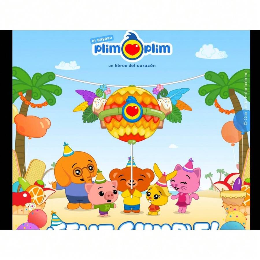 Plim Plim Birthday Party Backdrop For Photography Background Birthday Decor