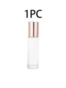 10/5/1件 10ml 玫瑰金精油滾珠瓶 玻璃瓶附額外不鏽鋼珠 便攜尺寸 精緻小巧 可重複使用 旅行配件 玫瑰金 透明 霧面白（多色可選） - 玫瑰金 - 查看 18