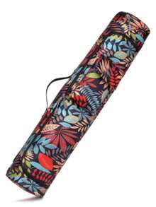 女士和男士瑜伽垫包，适合旅行健身瑜伽垫包，适合 1/4 英寸或 1/3 英寸厚瑜伽垫，全拉链设计，带口袋和可调节肩带 - 彩色 - 查看 15