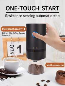 Brutelle 1个USB充电式电动咖啡研磨机，研磨粗细可调，适用于家庭、办公室、咖啡角、学校等场所。 - 內調 - 查看 5
