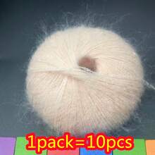 10pcs Mohair Yarn, Soft & Fluffy, Suitable For DIY Knitting, Crochet Sweater, Scarf, Cardigan, Hat - Multicolor - View 28
