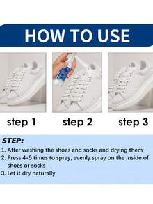 Deodorizing Spray - Instant Deodorizing For Shoes And Socks, Athlete's Foot Spray, Long-Lasting Freshness, Quick Drying, No Staining, For All Feet. Outdoor Natural Shoe Deodorizing Spray And Foot Odor Eliminator - Extra Strength - Eucalyptus Lemongrass Shoe Deodorizing Spray, Deodorant For Smelly Feet, Shoes And Sports Bags