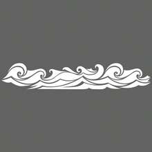 Ocean Flag Vinyl Decals, Banner Decals, Ocean Decals, Ocean Decals, Nature Decals, Car Decals - one-size - View 9