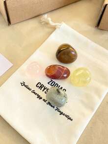 1 Set Constellations Crystals Gift Set, Zodiac Signs Healing Crystals Birthstones Astrology Crystals Healing Stones Gifts