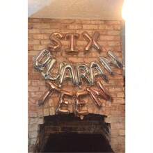 16Letter Balloons - Any Custom Phrase 16" Inch Alphabet & Numbers | Create Your Own Banner | Rose Gold/Gold/Silver/ Hot Pink/Blue/Red/BlackDefault Golden Balloon - Silver - View 4