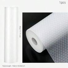 1卷防水EVA橱柜抽屉垫 - 防油/防水/防污，防滑厨房收纳垫，适用于冰箱搁板、抽屉、台面 - 易于清洁的家居收纳用品，搁板垫 - 無色 - 查看 8
