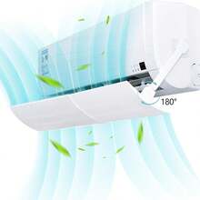 Deflector de aire acondicionado,Versión mejor Deflector de aire acondicionado ajustable,Golpe antidirecto,Dise?o poroso,Cubierta protectora de retráctil,Apto todas las estaciones - negro - Ver 1