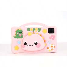 Kids Educational Tablet Learning Computer Android System With Cartoon Protective Case - Roz - Vizualizare 1