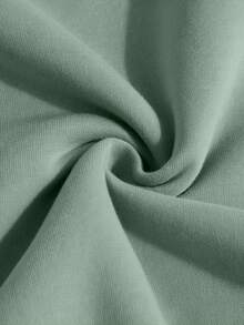 女圓領運動衫 棉質女上衣，Curve oversize 運動衫，趣味小海龜圖案印花，秋冬裝 保暖抓絨襯裡，寬鬆 休閒運動衫，百搭，復古/學院風，柔軟透氣 外出上衣，適合寒冷天氣服裝長袖上衣，女式街頭服飾運動上衣女裝，trip hooater， - 抹茶綠 - 查看 4