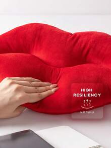 1 pieza Almohada con forma de labios, cojín suave y suave con forma de labios de terciopelo, incluye relleno, adecuado para camas de dormitorio, sofás de sala de estar, uso al aire libre, etc., decoración diaria, boda, fiesta, Navidad, Halloween. - Multicolor - Ver 6