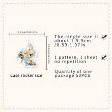 50 Fresh And Cute Goldfish Series Graffiti Stickers, Suitable For Multi-Functional Waterproof Decorative DIY Creative Stickers On Suitcases, Phone Cases, Laptops, Helmets, Skateboards, Etc - 1 - 查看 2
