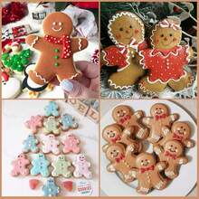 1pc 2.6 Inch Gingerbread Man Cookie Cutter, Stainless Steel Gingerbread Man Shaped Fruit Cookie Cutter, Christmas Party Mold Christmas Christmas Decorations Christmas Pajamas Christmas Gifts Christmas Decor