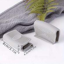 2 Stücke Silikon Topfgriff Abdeckungen - hitzebeständige Küchen Topfdeckel Griffe, Gusseisen Topf Fingerschutz, nicht elektrische Silikon Griff Hüllen, schwarz und grau, Fingerschutz | ergonomisches Design | hitzebeständige Griffe