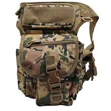 MOLLE Thigh Pack For Cycling & Outdoor, Waterproof Leg Bag With Secure Fit, Multi-Purpose Waist Storage For Hiking Running, Lightweight Nylon, Black - Multicolor - View 7