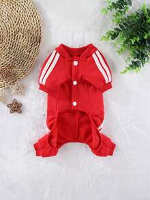 Warm Thickened 4-Leg Teddy Bear Pattern Sweatshirt For Small Pet Dogs & Cats, Outdoor Leash Suitable For Autumn/Winter - Multicolor - View 5