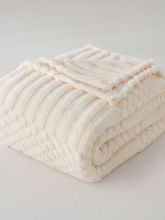 שמיכת פלנל בצבע אחיד אחת, שמיכת פליז רכה למיטה, ספה, עיצוב חדר, מתאימה לחדר שינה בחורף