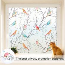 Adesivo de Janela Translúcido Arco-Íris de Controle de Calor Fosco, Película Estática de PET para Janela para Escritório, Banheiro, Decoração de Casa, Quarto, Cozinha, Adesivo de Parede, Decoração de Parede