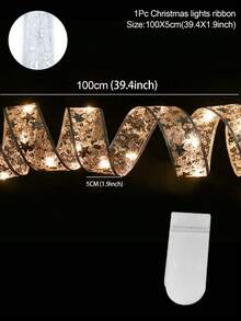 Decoraciones de árbol de Navidad 2025, Luces de cinta para árbol de Navidad de 1-10M, alimentadas por batería (excluyendo la batería) para fiesta de Navidad 2026, decoraciones de árbol de Navidad, Decoración navideña feliz para el hogar 2026, Regalos de Año Nuevo 2026, Luces para árbol de Navidad, boda, cumpleaños, fiesta, hogar, vacaciones, picnic, granja y otras ocasiones festivas
