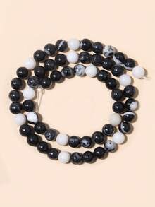 Cuentas de piedras naturales, cuentas sueltas de obsidiana, jade birmano, ojo de tigre, redondas y lisas, piedras preciosas de curación de energía para hacer joyas, pulseras y collares DIY