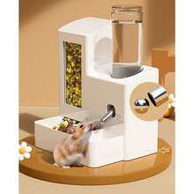 Hamster Automatic Feeder Leak-Proof Water Dispenser Special Eating And Drinking Integrated Anti-Tip Hamster Feeding Bowl