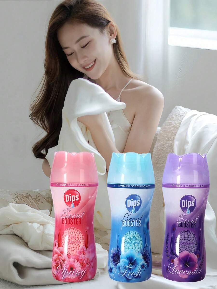 260g Per Bottle Of Clothing Scented Beads, Soft And Long-Lasting Fragrance, Wholesale Scented Laundry Gel Beads Long-Lasting Fragrance, Gentle Stain Removal, Deep Cleaning, Clothes And Fabrics With Fragrance And Softener, Suitable For Delicate Machine Washing Or Hand Washing Lavender Scented Faux Pearls Have A Long-Lasting Fragrance, - Multicolor - View 1