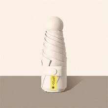 1 件迷你紧凑型折叠伞 - 防水防紫外线防风便携轻便，简约柔和色彩折叠伞带便携包，方便携带的旅行伞，适合户外活动、夏季海滩、日常使用 - 彩色 - 查看 13