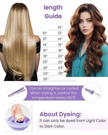 10-24inch I Tip Hair Extensions Human Hair Platinum Blonde 30g 50S Itip Extensions Human Hair Add Length I Tip Hair Extensions Pre Bonded Extensions Remy Hair For Daily Use Remy Hair For Women Cold Fusion(60#, Halloween,Cosplay Use) - S60 - 查看 7