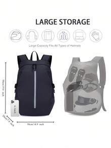 男士摩托车背包, 摩托车头盔包, 全盔背包, 女士骑士包, 防水旅行包, 男士旅行包, 大容量旅行背包, 带头盔收纳的汽车背包, 高品质骑行背包, 大容量摩托车旅行包, 反光条设计, 安全拉链开合, PVC材质 - 男女通用, - 彩色 - 查看 3