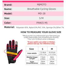 MJMOTO Guantes de moto de verano para mujer en color rosa, guantes de carreras de motocross de dedo completo para mujer, guantes de ciclismo y motocicleta con pantalla táctil - A - Ver 4