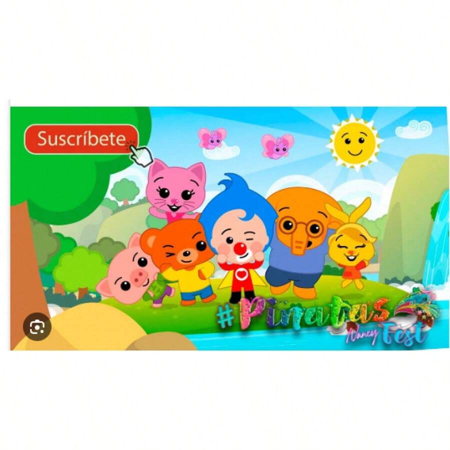 Plim Plim Birthday Party Backdrop For Photography Background Birthday Decor 01 - E - 查看 1