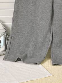 Vihyde Set da 2 pezzi: Cardigan e pantaloni a zampa d'elefante per giovani ragazze, casual