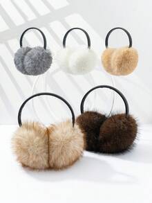 1 件全新仿兔毛耳套，成人耳套，防寒保暖，冬季保暖 - 彩色 - 查看 7
