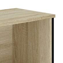 Libreria Larryhot in rovere Sonoma 80x31x106 cm Legno ingegnerizzato, resistente e durevole, facile da montare, stile decorativo, adattA, Per riporre soprammobili, statuette, libri, piccoli oggetti, ecc. - Castano - Visualizzare 7