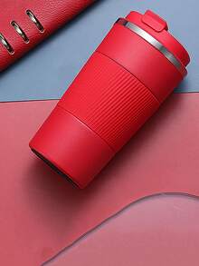 1 Pc Stainless Steel Insulated Travel Mug, Stainless Steel Coffee Cup, Mug, Double Wall Vacuum Water Bottle With Lid, Hot And Cold Dual Purpose Water Bottle, Suitable For Hot And Cold Drinks, Easy To Carry, Suitable For Home, Travel, Outdoor, Coffee, Back To School, Christmas, New Year, Cup, Cup, Insulated Water Bottle