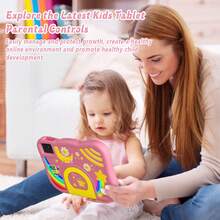 Qetupa Early Education And Enlightenment Android 14 Children's Tablet, 10.1-Inch A523 Octa-Core 4+128G, 1TB Expansion, 6000mAh Long Battery Life-It Is Very Suitable For Children's Activities During Christmas