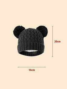 Conjunto de 4 piezas de gorro/bufanda/guantes de punto para niños, atuendo de invierno grueso y cálido, moda minimalista y linda, adecuado para niños de 3 a 12 años para actividades al aire libre como senderismo/esquí y uso diario en invierno
