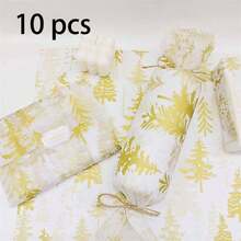 60/30/10 ورقة بنمط رجل الزنجبيل للكريسماس - مقاس 50.8x35.56 سم بتصميم رجل الزنجبيل والنقاط المتداخلة، ورق خفيف الوزن للتغليف الواقي للهدايا، حماية العناصر الهشة، ديكور العطلات (شرائط قصب السكر الزرقاء، نجوم)، ديكورات رجل الزنجبيل، تغليف احتفالي، طراز احتفالي، تغليف موسمي، ديكورات احتفالية، منظمو الحفلات ، ديكورات ، بيجامات ، هدايا ، ديكور - شجرة الصنوبر الذهبية - مشاهدة 13